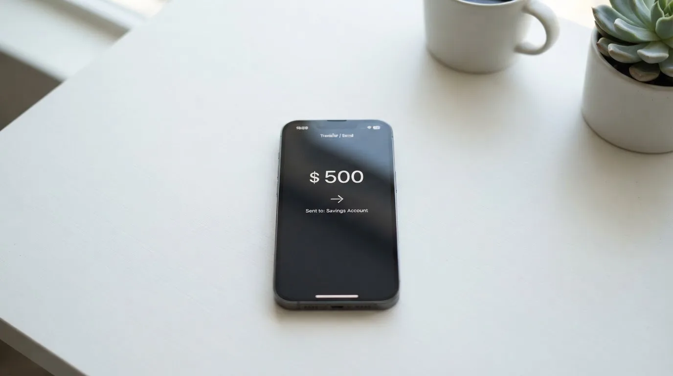 Телефон с экраном перевода стейблкоина