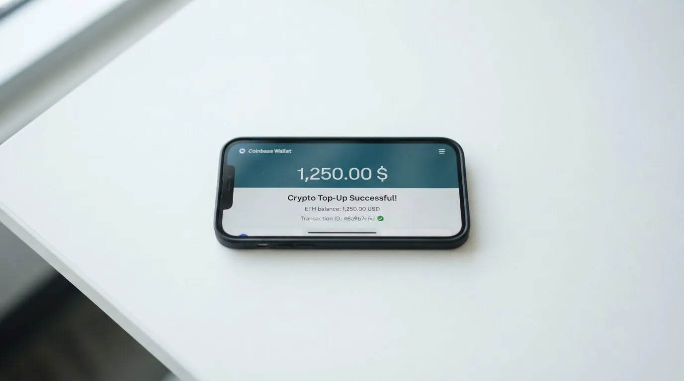 Телефон с экраном перевода стейблкоина